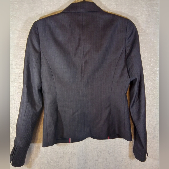 J. Crew Grey striped Blazer Womens Size 2 Business Blazer - Picture 5 of 7